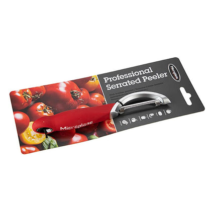 Microplane - Serrated Peeler (Gezahnter Schäler), Rot, 1 St