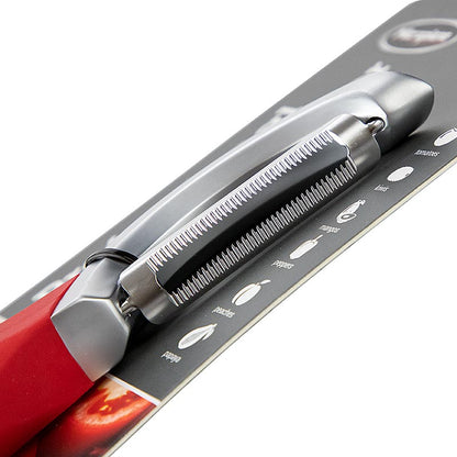 Microplane - Serrated Peeler (Gezahnter Schäler), Rot, 1 St