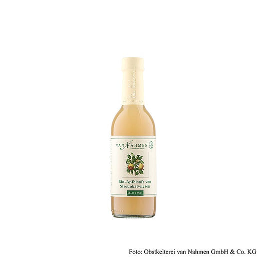 van Nahmen - Streuobstwiesen-Apfelsaft, Späte Ernte, 100% Direktsaft, BIO, 250 ml