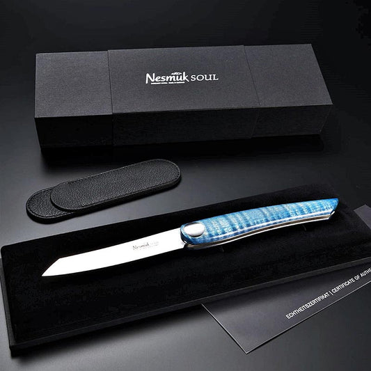 Nesmuk Soul Klappmesser (Folder), 202mm (115mm geschl.), Griff Riegelarhorn, 1 S
