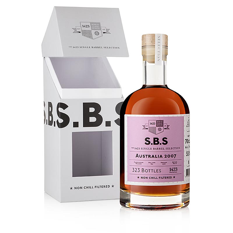 SBS Australien Rum, 2007er, 13 Jahre, 55% vol., 700 ml