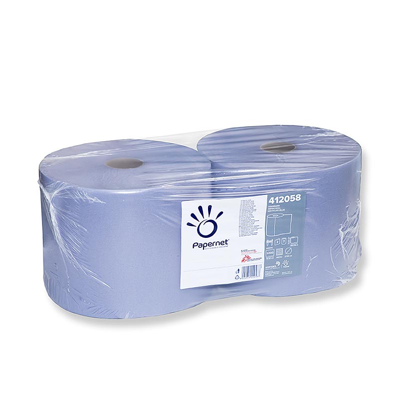 Franz Mensch - Putzpapierrolle, blau, 2-lagig, 22x38cm, 2 St