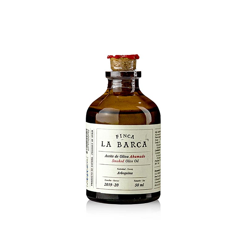 Olivenöl Geräuchert, 100% Arbequina, 50 ml, Finca La Barca, 50 ml