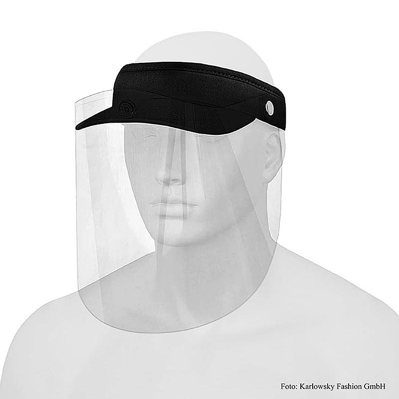 Activity Cap mit abnehmbarem Visierschild, grössenverstellbar, schwarz, 1 St