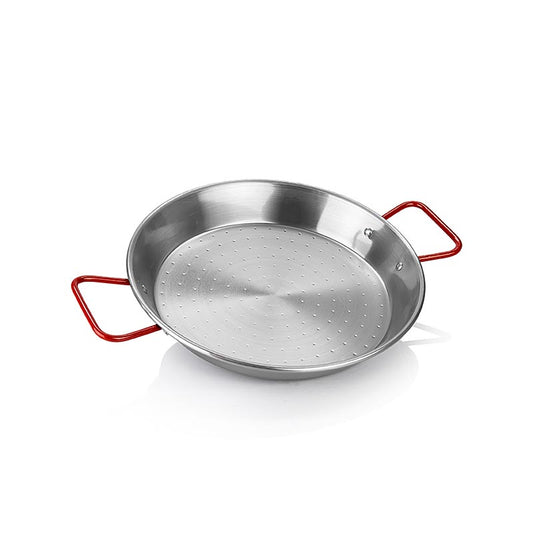 deBUYER Viva Espana Paella Pfanne, rote Griffe, 24 cm (5026.24N), 1 St