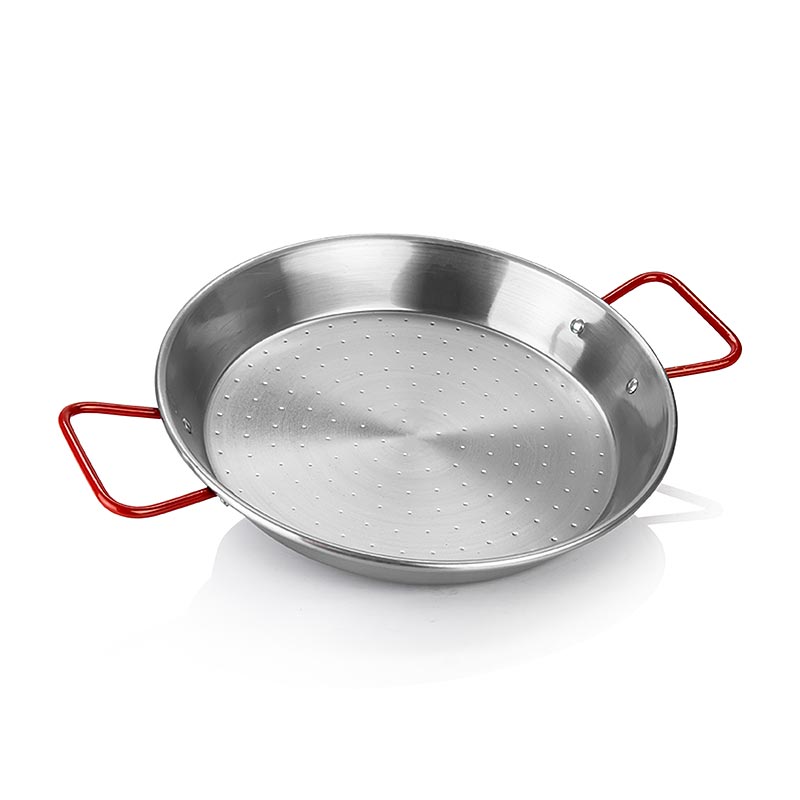 deBUYER Viva Espana Paella Pfanne, rote Griffe, 32 cm (5026.32N), 1 St