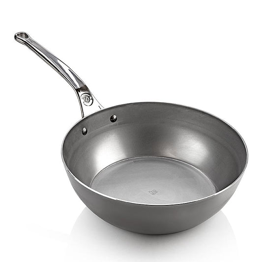 deBUYER Mineral B Element Pro Sauteuse, Gussedelstahl, 28cm (5684.28), 1 St