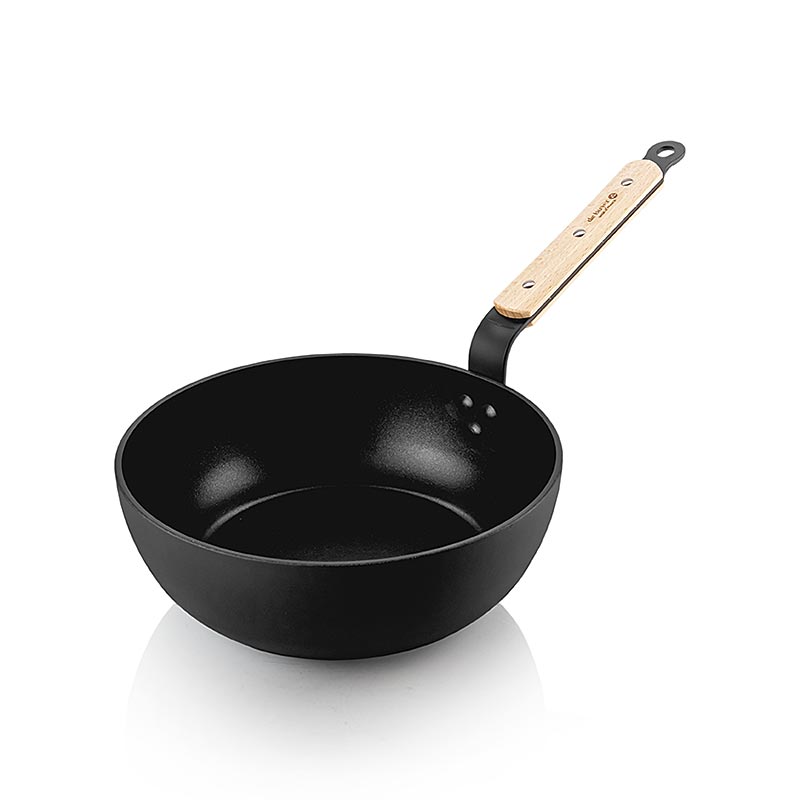 deBUYER B Bois Choc Sauteuse, Induktion, 24 cm (8788.24), 1 St