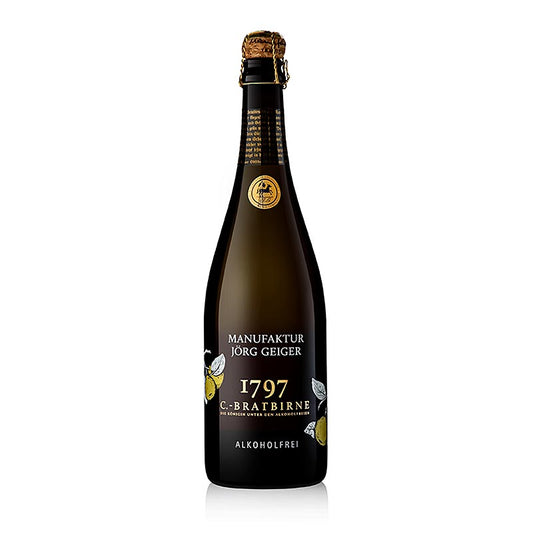 Jörg Geiger Birnenschaumwein von der C- Bratbirne, alkoholfrei, 750 ml