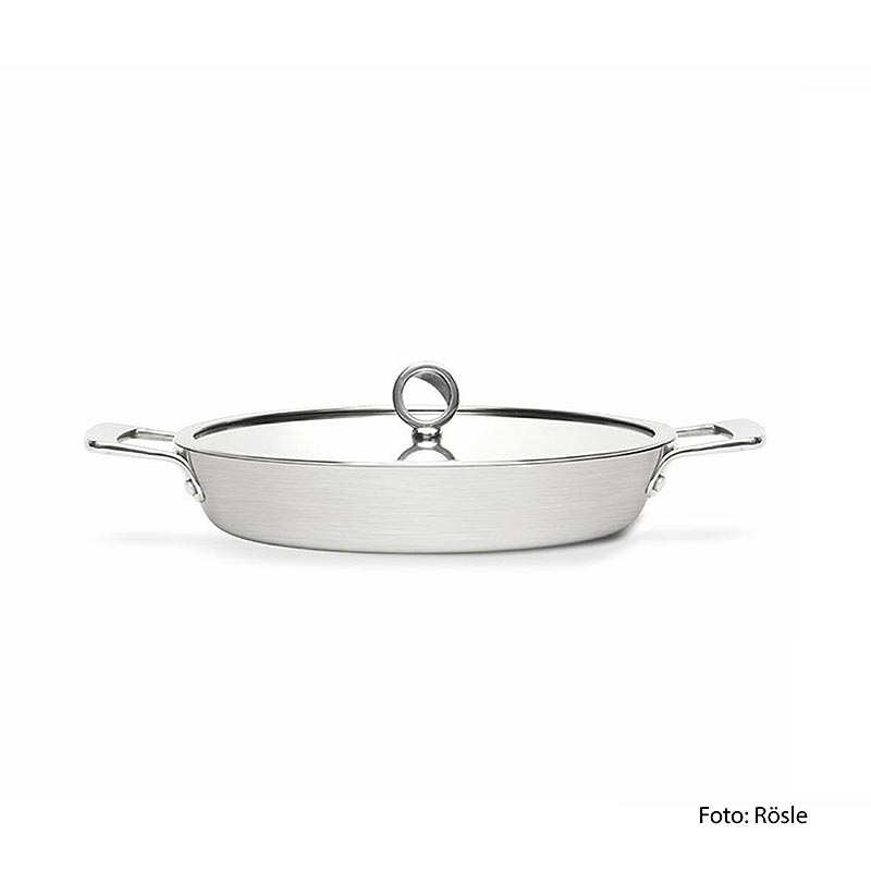 Olavson Kupferkern ServierPfanne, o.Stil, m.Deckel, besch.,30cm, für alle Herdarten, 1 St