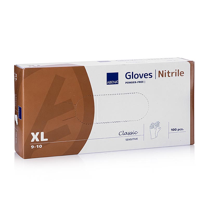 Einweghandschuhe Nitril, Weiss, XL, ungepudert, 100 St