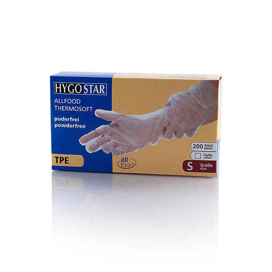 Hygostar - Einweghandschuhe TPE "Allfood Thermosoft", transp., S