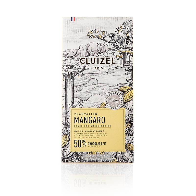 Plantagenschokoladentafel Mangaro, 50% Milch, Michel Cluizel (69191), 70 g