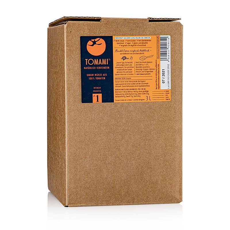 Tomami Umami ®, #1 Tomatenkonzentrat, intensiv fruchtig, 3 L