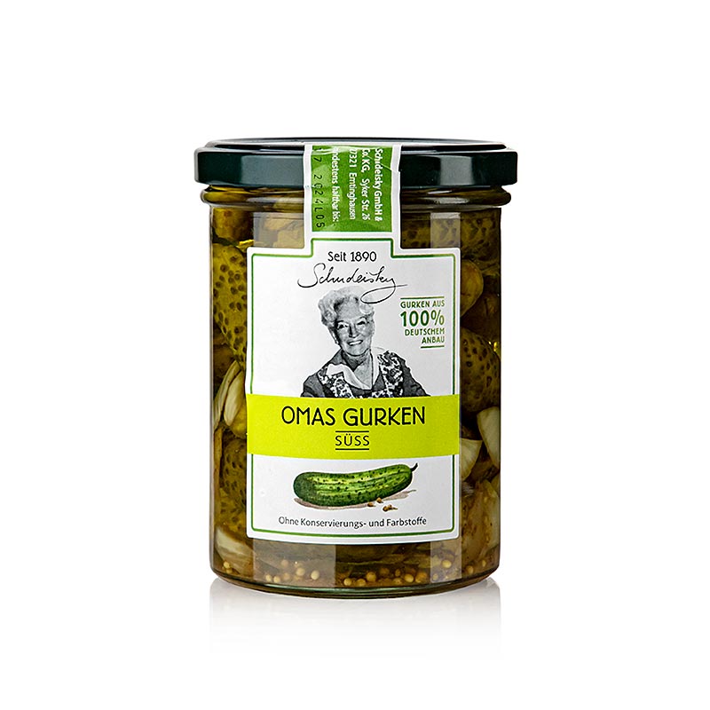 Omas Gurken, süss eingelegt, Schudeisky, 400 g