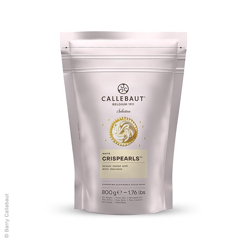 Crispearls White, knusprige weiße Schoko Perlen, Callebaut (CHW-CC-CRISE0-02B),