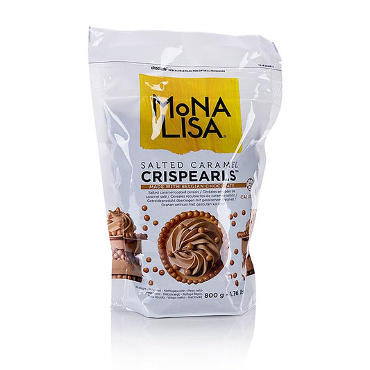 Crispearls Salted Caramel, knus. Salzkaramell Perlen, Mona Lisa Callebaut, 800 g