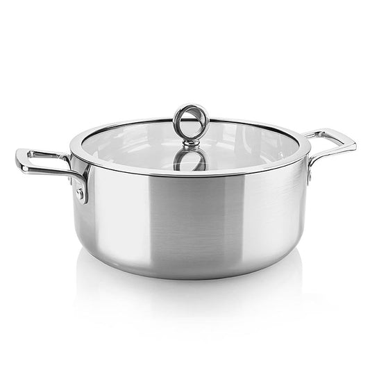 Olavson Kupferkern Kochtopf, mit Deckel, 26cm, 5,8l, für alle Herdarten, 1 St