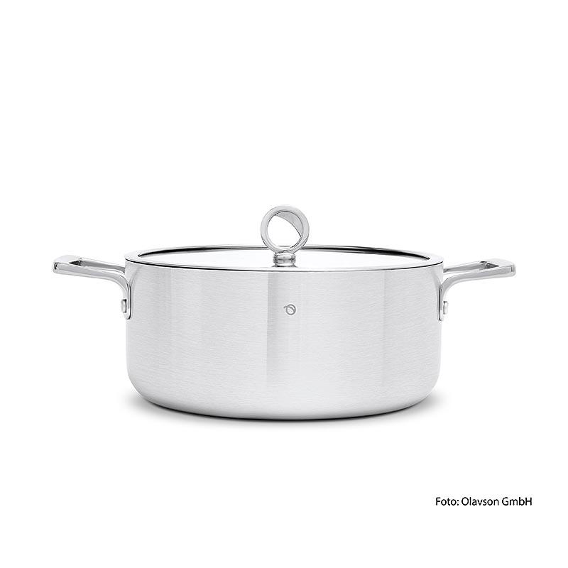 Olavson Kupferkern Kochtopf, mit Deckel, 26cm, 5,8l, für alle Herdarten, 1 St