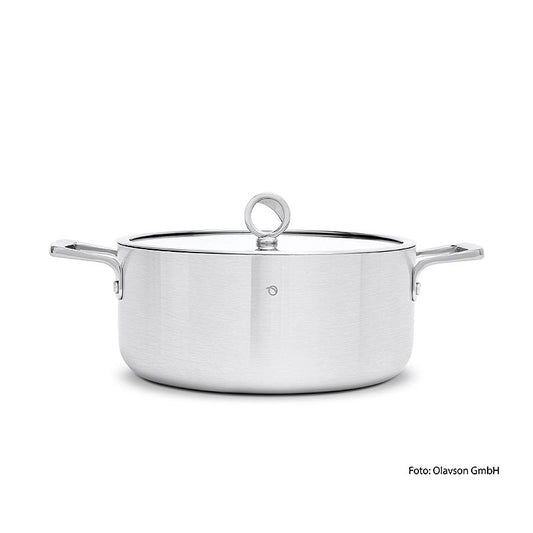 Olavson Kupferkern Kochtopf, mit Deckel, 26 cm, 5,8 L, für alle Herdarten, 1 St