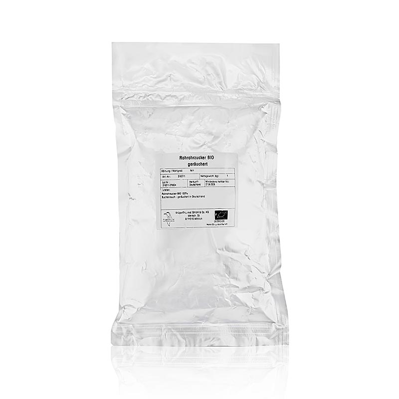 Rohrohrzucker, geräuchert, BIO, 1 kg