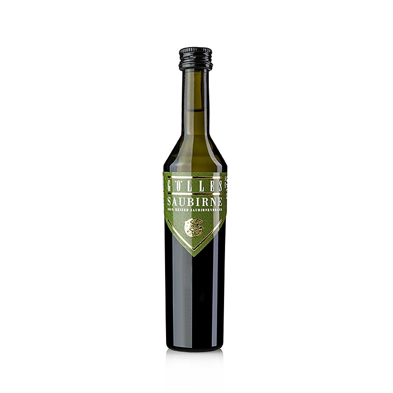 Saubirne - Edelbrand, 43% vol., Miniatur, Gölles, 50 ml