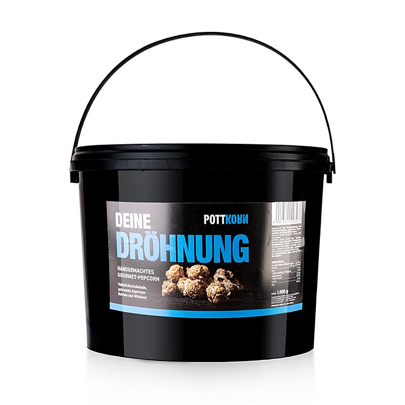 Pottkorn - Deine Dröhnung, Popcorn mit Schokolade, Espresso, Whisky, 1 kg