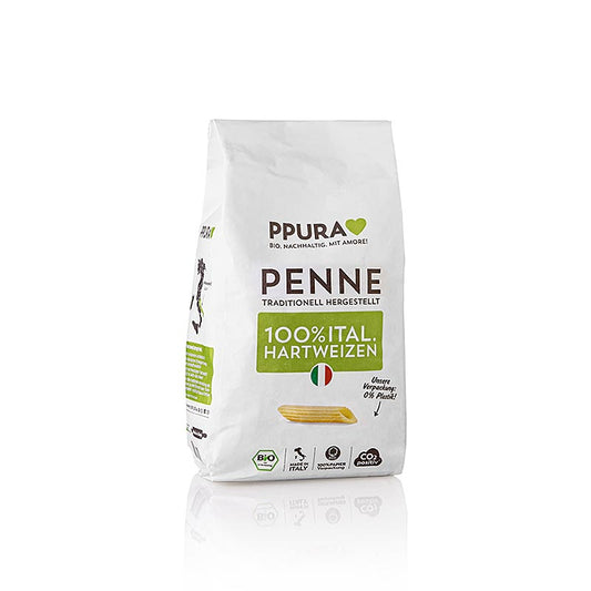 Ppura Penne Nudeln aus italienischem Hartweizen, BIO, 500 g
