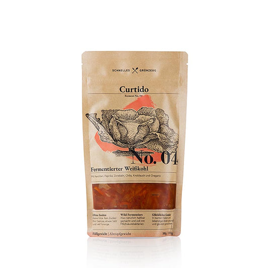 Schnelles Grünzeug - No. 4 Curtido (fermentierter Weißkohl mit Paprika & Chili),