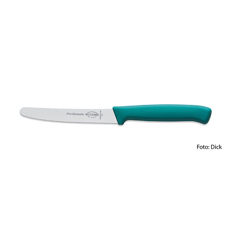 Allzweckmesser, mit Wellenschliff, türkis, 11 cm, DICK, 1 St