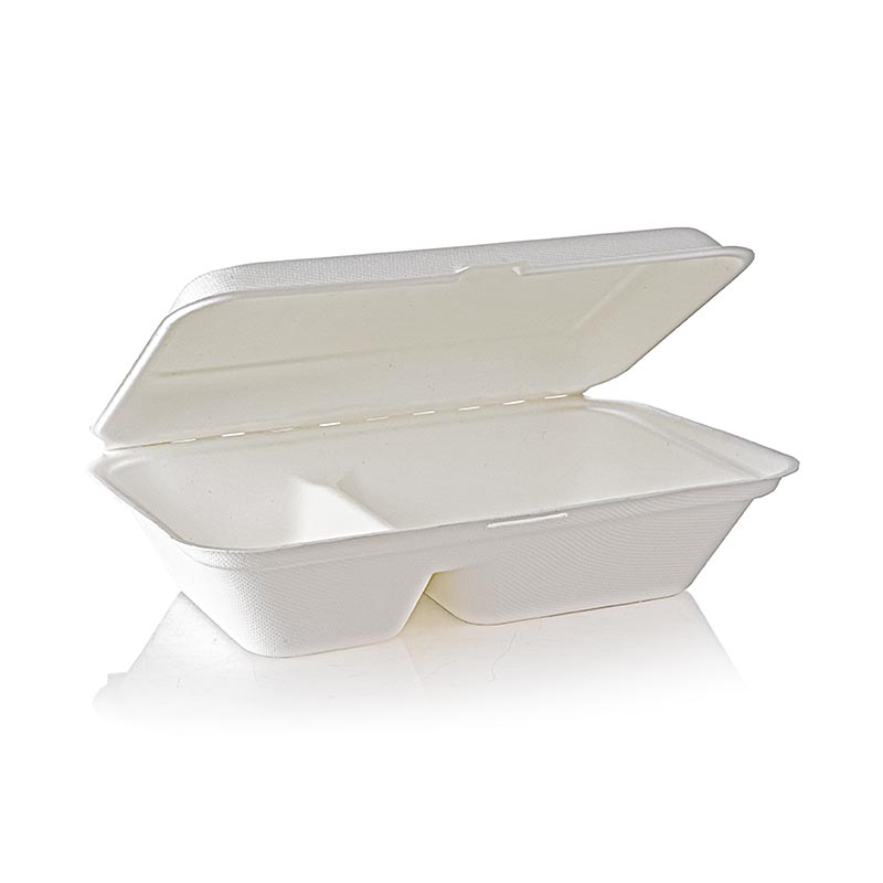 Take Away Naturesse Food Box, Klappdeckel, 2 Fach, 249x162x63mm, 50 St