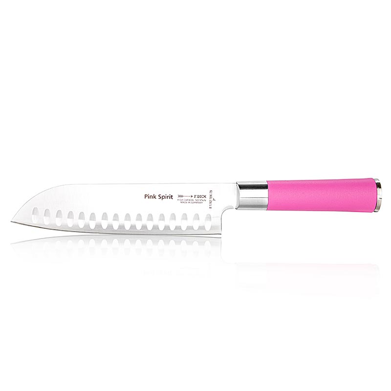 Pink Spirit Santoku Kullenschliff Messer, 18 cm, DICK, 1 St