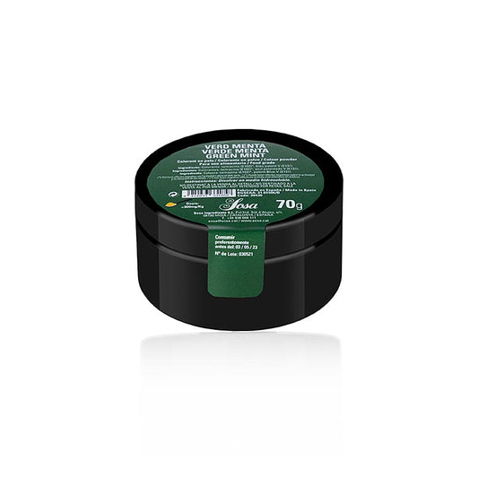 Sosa Lebensmittelfarbe Minzgrün, Puder, wasserlöslich (39430), 70 g