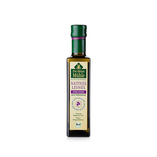 Leinöl, nativ, kaltgepresst, Die kleine Mühle, BIO, 250 ml
