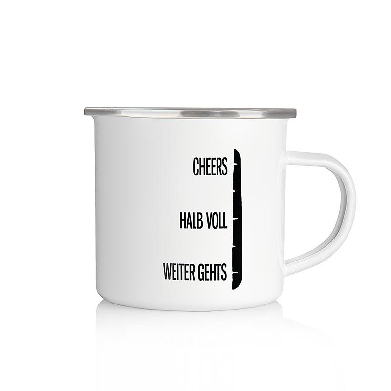 Cops Metallbecher Knast Tasse mit Logo, 1 St