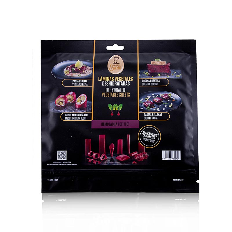 Vegetarisches Esspapier "Rote Bete", La Cocina de Senén, 110 g, 10 Blatt