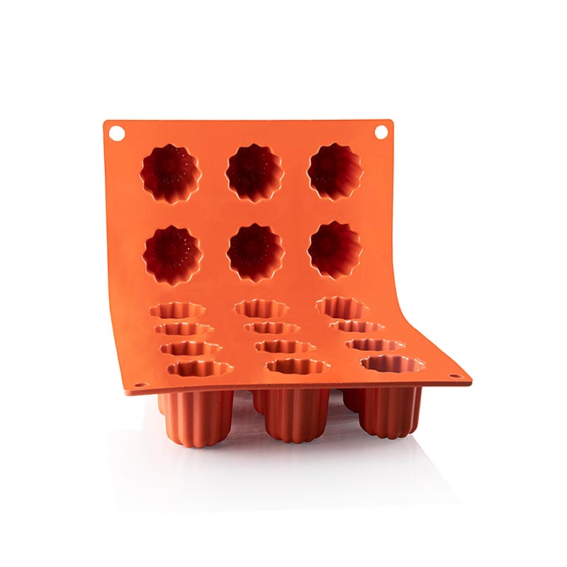 Silikon Matte - 18 Bordelais/Canele, Ø35x35 mm,17,5x30 cm, Pavoni, 1 St