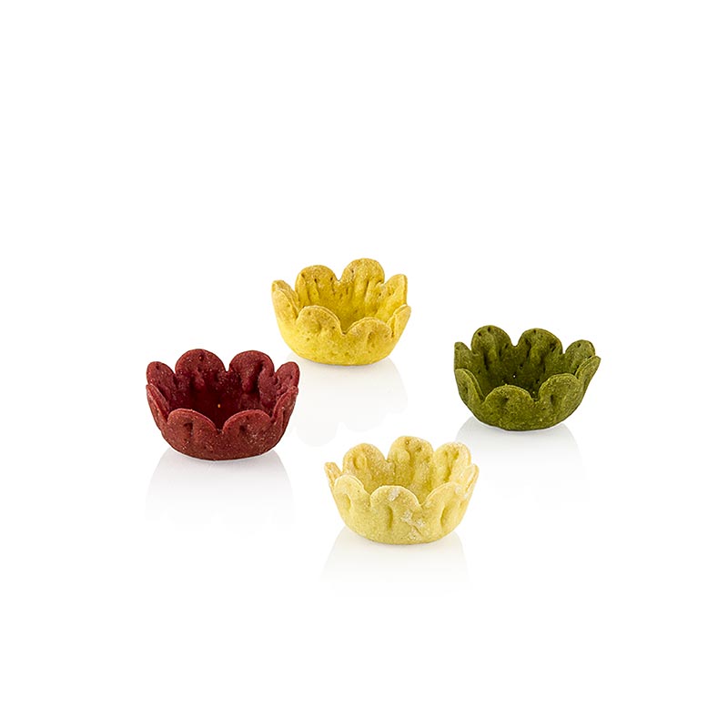 "Cups" Gemüse Tartelettes , Rote Bete-Karotte-Zwiebel-Spinat, ø 3x1,5cm, Pidy, 3