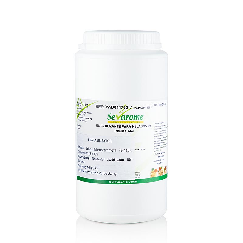 Sevagel 64G Milch Eis Stabilisator (Helado) Sevarome, 1 kg