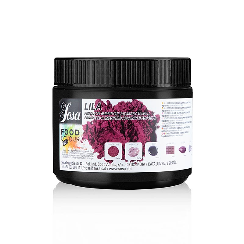 Sosa Lebensmittelfarbe Natürlich, Violett / Lila, Puder, fettlöslich, 200 g