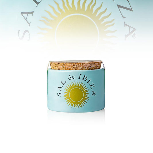 Sal de Ibiza - Meersalz / Fleur de Sel, im Portions-Porzellangefäss, 28,5 g