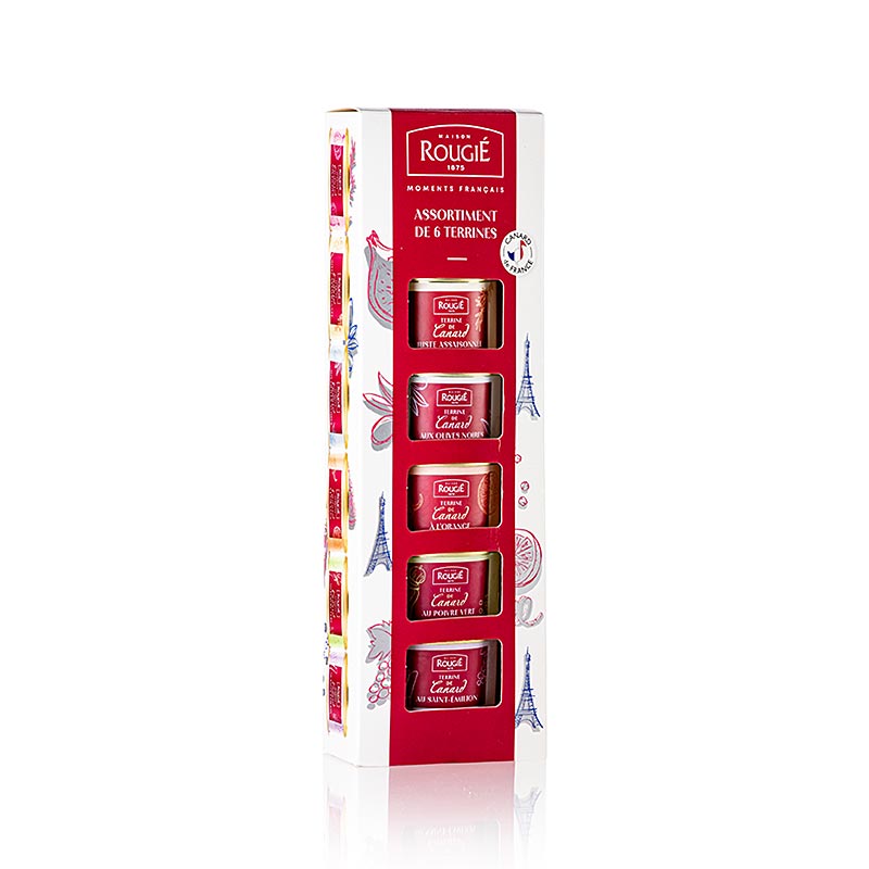Geschenkset Ententerrinen, 6 Sorten, Rougie, 390 g, 6 x 65 g