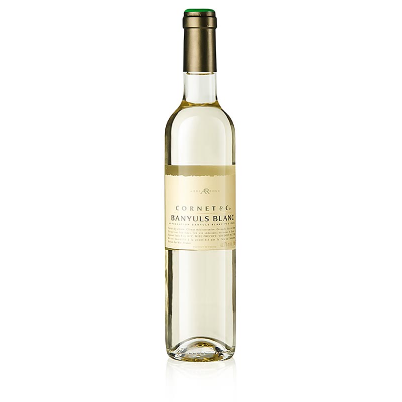 2018er Banyuls Blanc "Cornet & Cie", Cuvée, süß, 16,5% vol., Abbé Rous, 500 ml