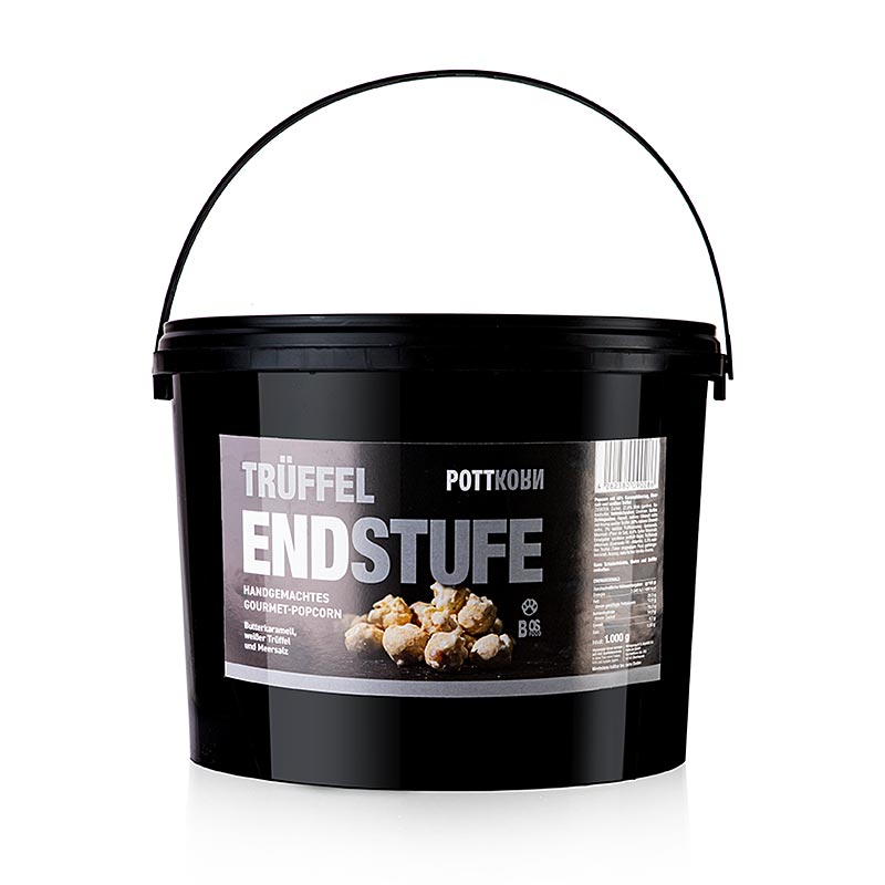 Pottkorn - Trüffel Endstufe, Popcorn mit weissem Trüffel & Meersalz, 1 kg