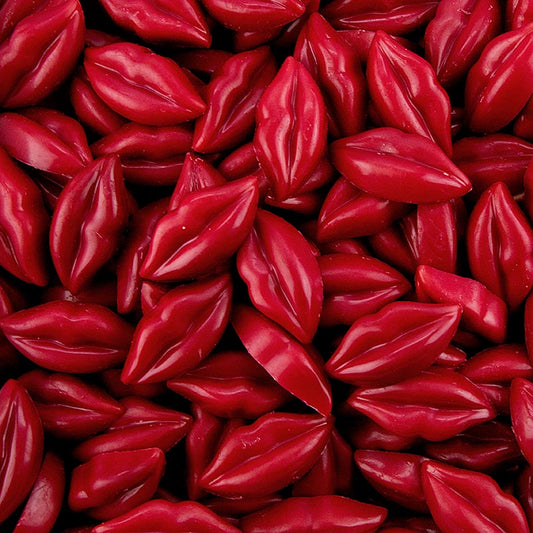 Hot Lips, rote Schokoladenlippen, 3x1,5 cm (77564), 386 g, 177 St