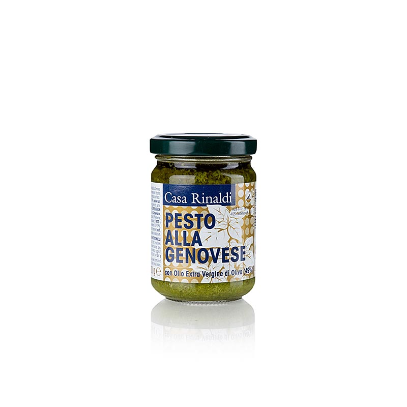 Pesto alla Genovese, Basilikum-Sauce mit nativem Olivenöl extra, Casa Rinaldi, 130 g
