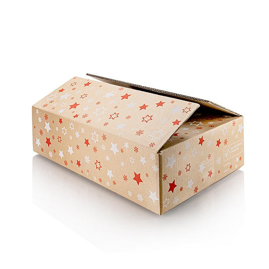 Weinpräsentkarton "Natura Weihnachtssterne", 3er Präsentkarton, 360mm, 1 St