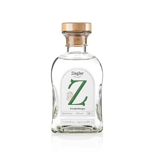 Freudenberger Obstbrand (aus Äpfeln und Birnen), 43% vol., Ziegler, 500 ml