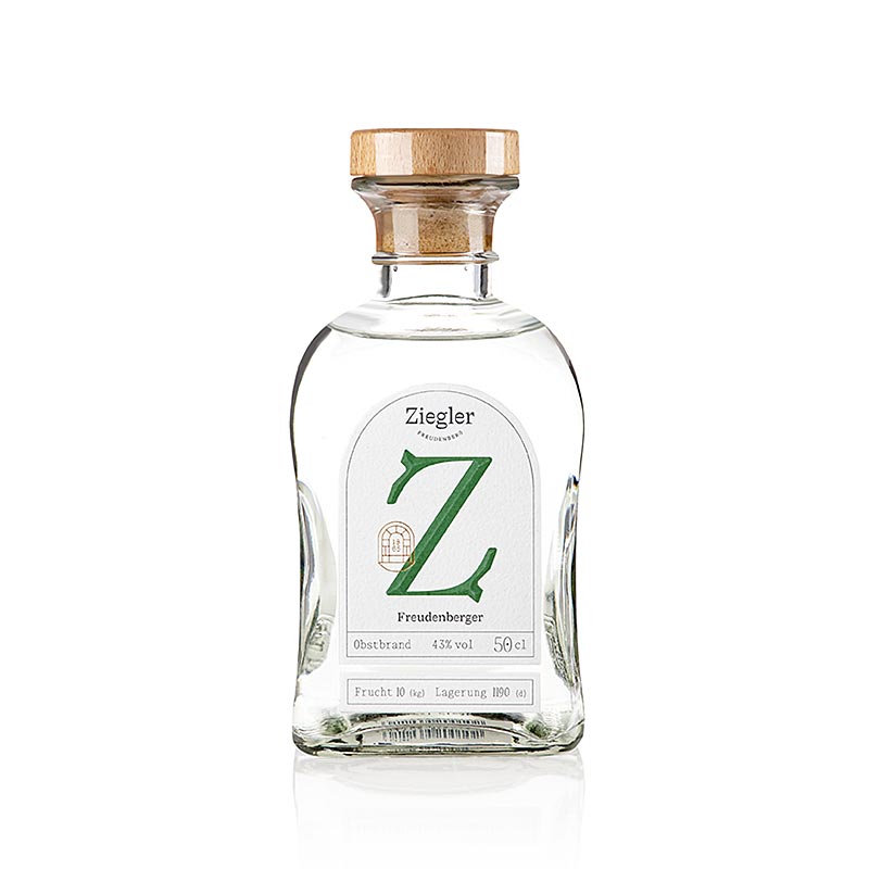 Freudenberger Obstbrand (aus Äpfeln und Birnen), 43% vol., Ziegler, 500 ml