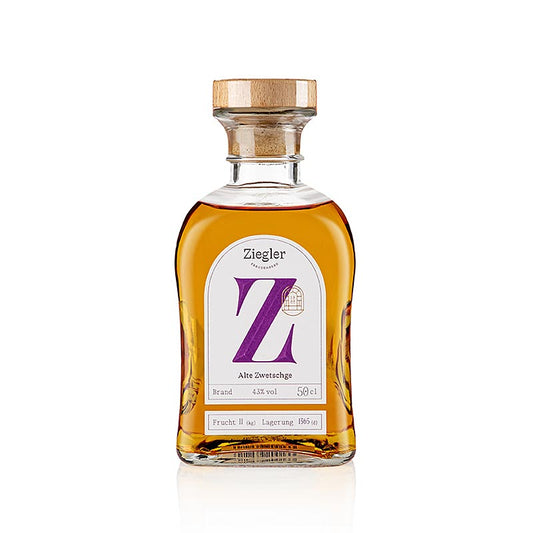 Alte Zwetschge (Pflaume) - Edelbrand, 43% vol., Ziegler, 500 ml